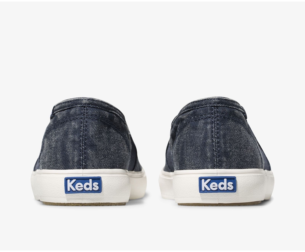 Slip Ons Keds Femme Bleu Marine - Clipper Washed Solids - 328-LMEUTZ